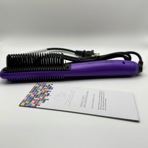 Purple Hot Iron Brush Mulit purpose Brush Straighten, Curler